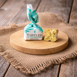 Praline Tartufo Greenomic Pistacchio von Greenomic Delikatessen (glutenfrei)