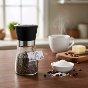 Kaffeesalz in der Mühle von Miss Cosy