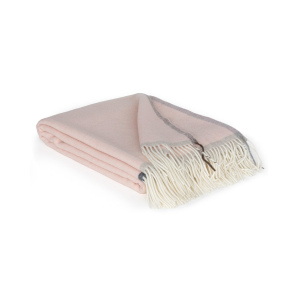 Kuscheldecke „Milano“ aus Merinowolle & Kaschmir – 140 × 200 cm - rosa